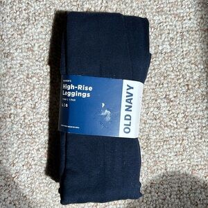 Old Navy High Rise Navy Blue Leggings Size Large NEW